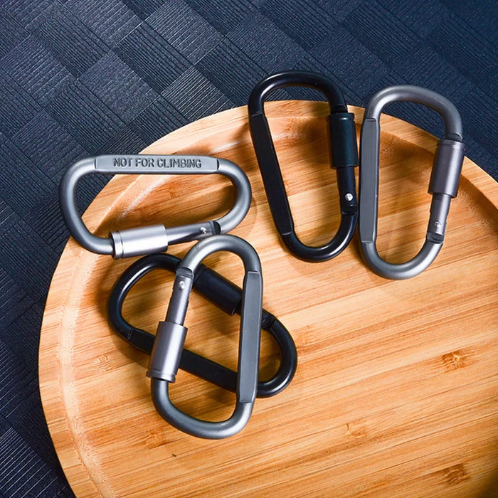 6 Piece Carabiner Set For Key Camping Survival Edc Outdoor Alloy Aluminum