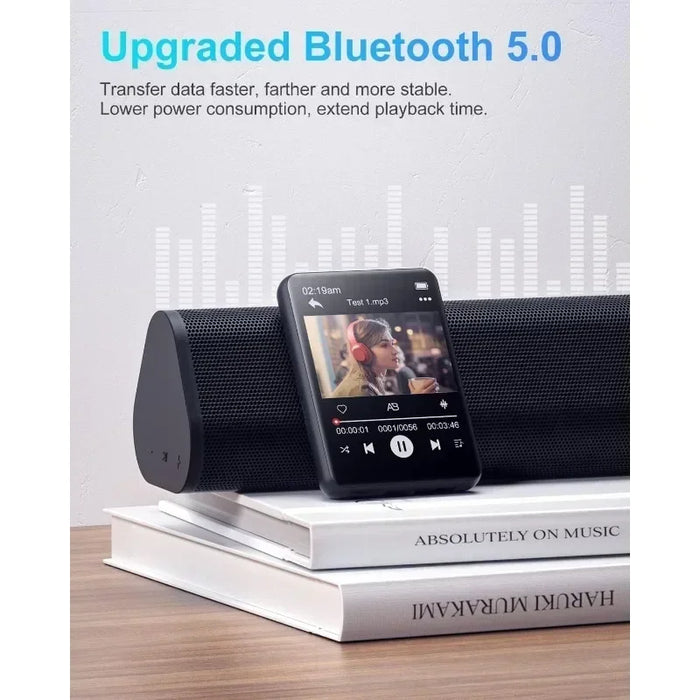 Portable 32Gb Mp3 Player With Bt 5.0 Touch Screen Speaker & High Fidelity Sound