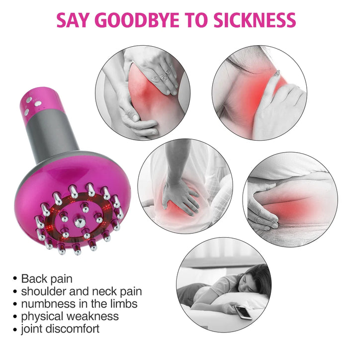 Electric Microcurrent Massage Brush For Lymphatic Drainage And Fat Burning