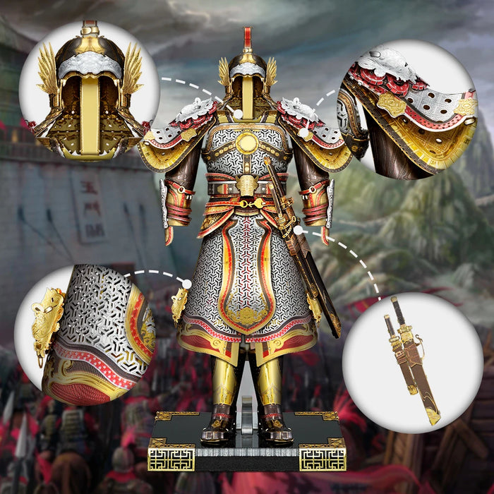 Chinese Ancient Armor Puzzle 3D Diy Set For Adults Brain Teaser Gift