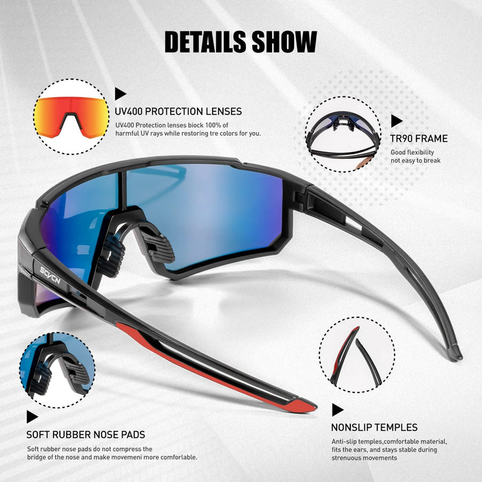 Uv400 Cycling Sunglasses For Men And Women