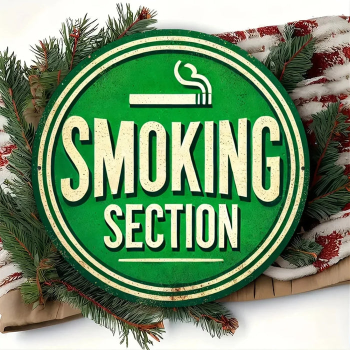 8-Inch Round Metal Sign Durable Wall Art For Home Office Living Room