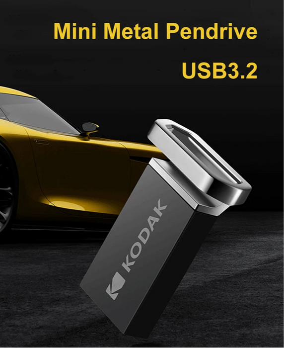 Kodak High Speed Mini USB Flash Drive 64g / 32g / 128g Metal USB Stick For Car Laptops Desktop Macbook