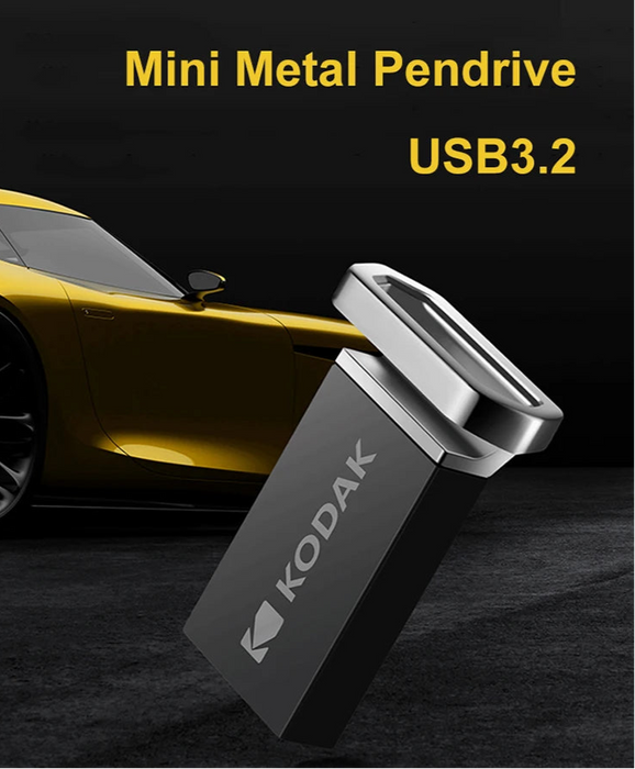 Kodak High Speed Usb3.2 Flash Drive 32gb / 64gb / 128gb Metal K113 140mbs Car / Laptop / Desktop