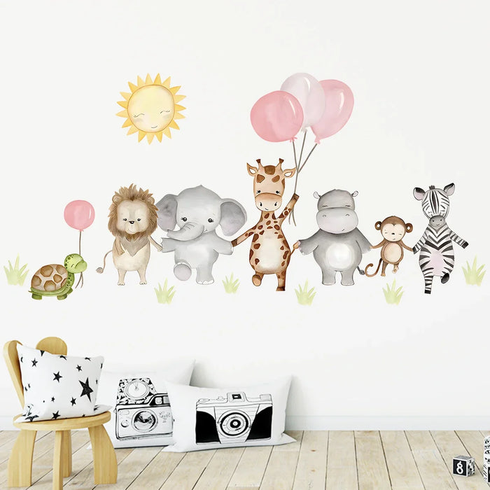 Adorable Giraffe Wall Sticker For Kids Room