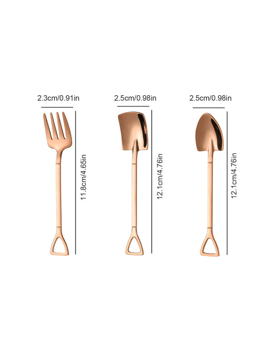 9 Piece Stainless Steel Dessert Scoop Set