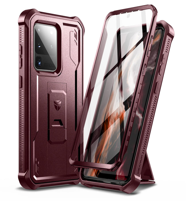 For Samsung Galaxy S20 Ultra Full-Body Dual Layer Armor Shockproof Rugged Bumper Case With Built-In Screen Protector