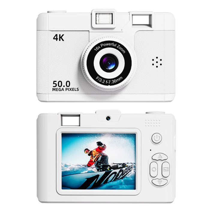 M16 Retro Mini Camera Dual Lens Hd Digital Camera Multi Function Compact Photography Camera Photo Video Camera For Kid Adult