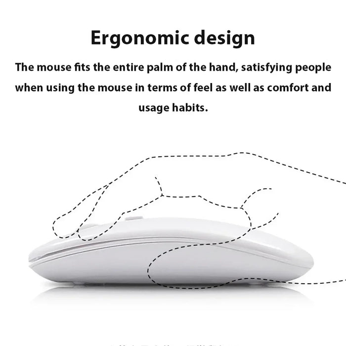 Universal Wireless Keyboard With Touchpad For Ipad Android Windows Silent & Compact