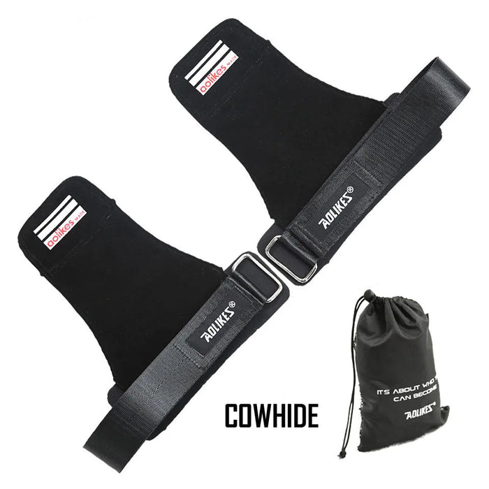 Powerlifting Wrist Straps With Palm Padding Deadlift & Heavy Lift Support