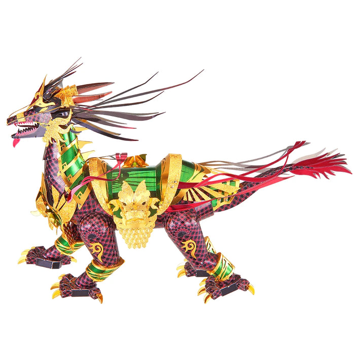 3D Metal Puzzle Model Building Kit Auspicious Kirin Jigsaw Toy For Adults