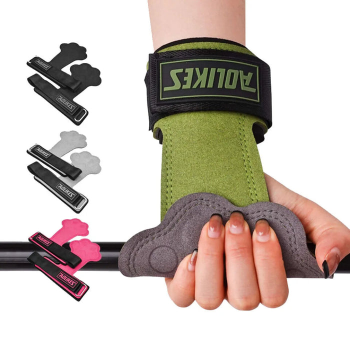Anti Skid Gym Gloves For Pull Ups & Lifting Palm Protection & Support