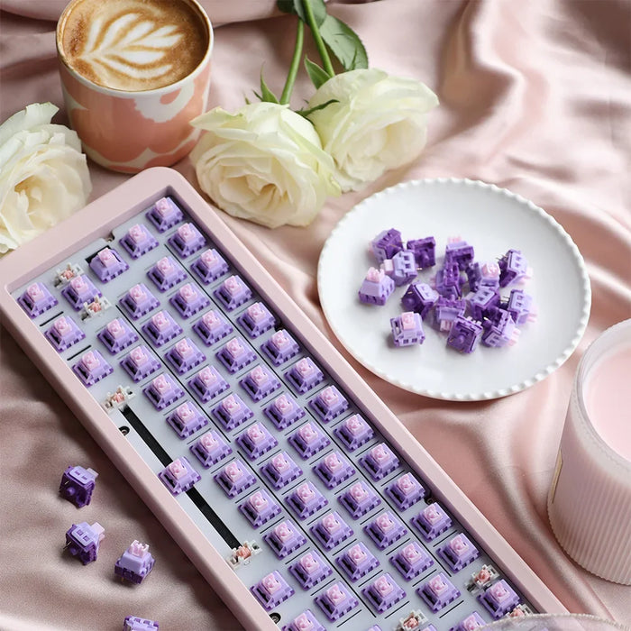 50Gf Tactile Switch For Mx Mechanical Keyboards Star Chen Flower Purple