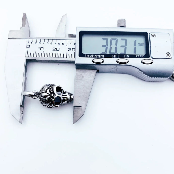 925 Sterling Silver Skull Skeleton Pendant Winter Fashion Jewelry For Men & Women