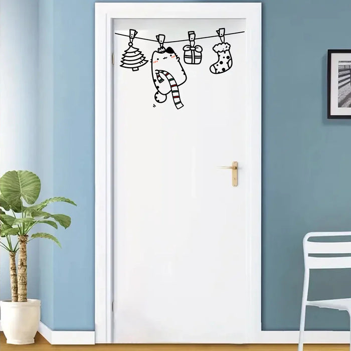 Adorable Animal Pattern Laundry Wall Sticker For Bedroom Decor