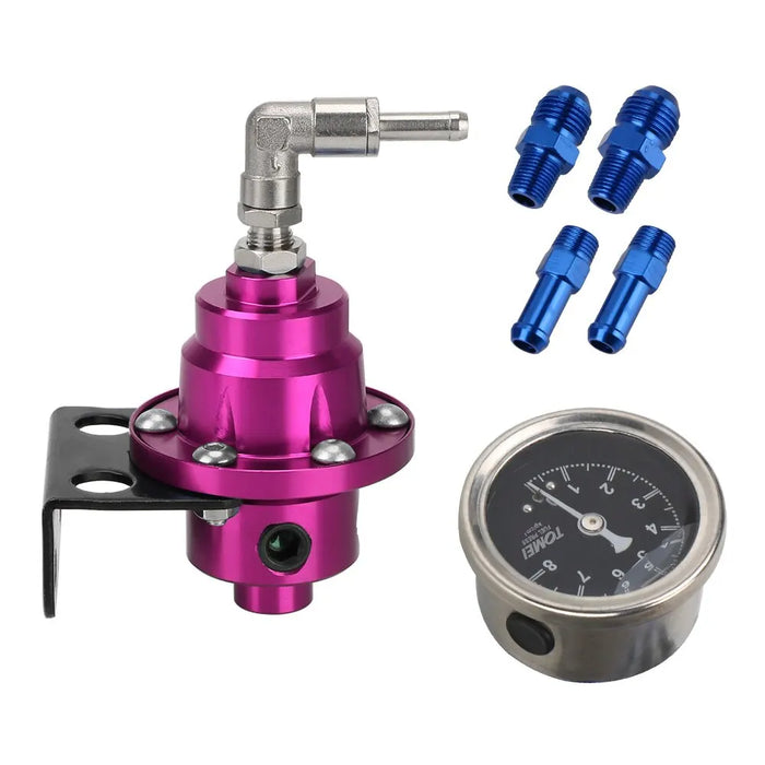 7 Colour Adjustable Fuel Pressure Regulator Kit