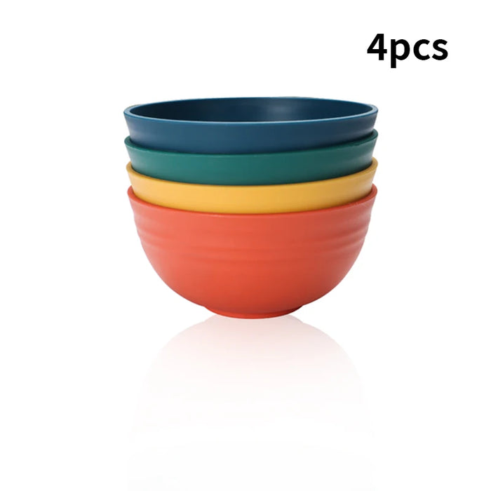4 / 8 Piece Reusable Pp Bowl Set For Family Kitchen Restaurant Picnic Camping