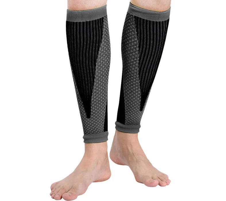 Pair of Compression Shin Guards For Soccer & Sports