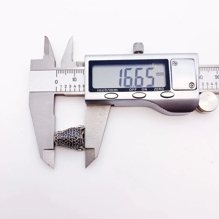 925 Sterling Silver Leopard Panther Bead Solid Charm For Rebel Street Style Fits European Bracelets Gift For Women & Men