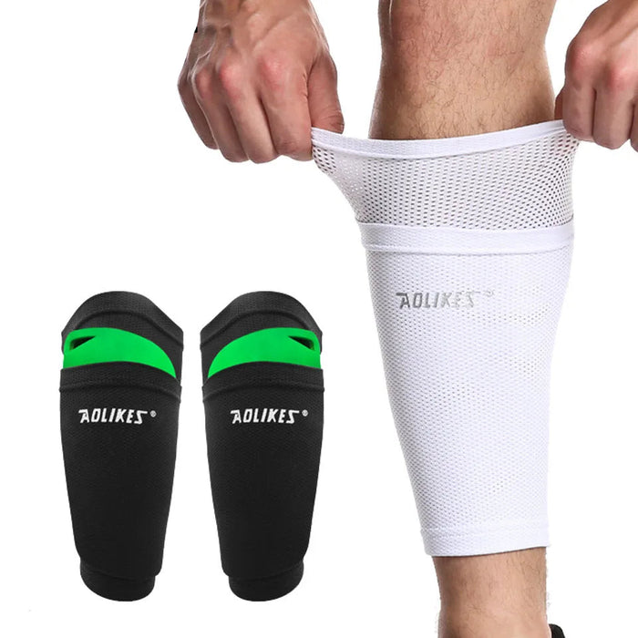 Pair of Adult Soccer Shin Guard Sleeve