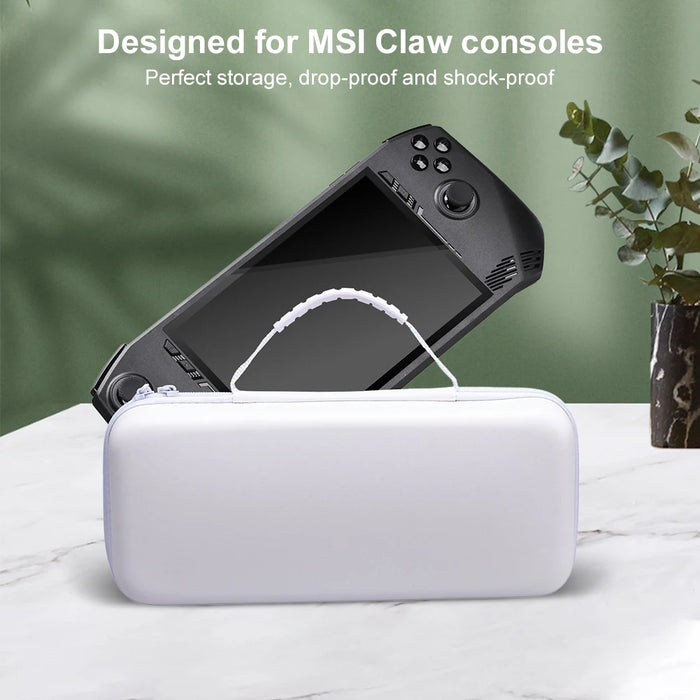 For Msi Claw Game Console Storage Bag Organizer Waterproof Protective Travel Case Shockproof Handbag Storage Case For Msi Claw