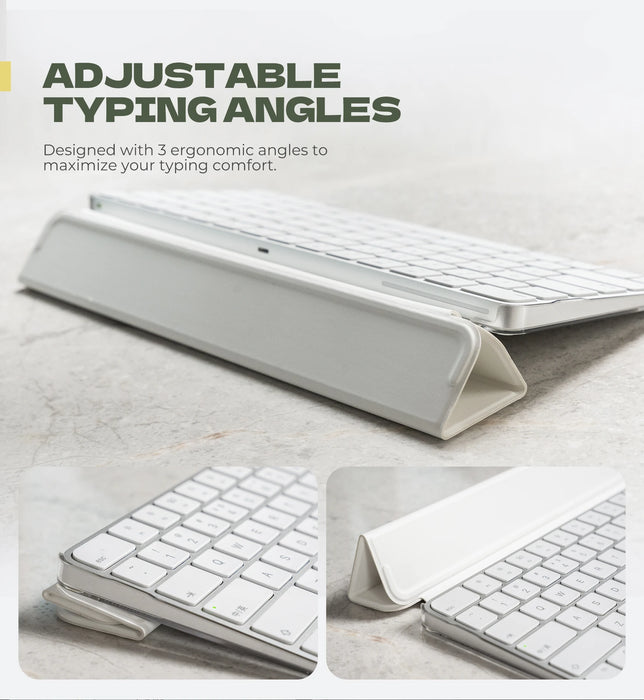 For Apple Magic Keyboard Hard Dust-Proof Protective Leather Keyboard Travel Storage Case With Touch Id / Lock Key