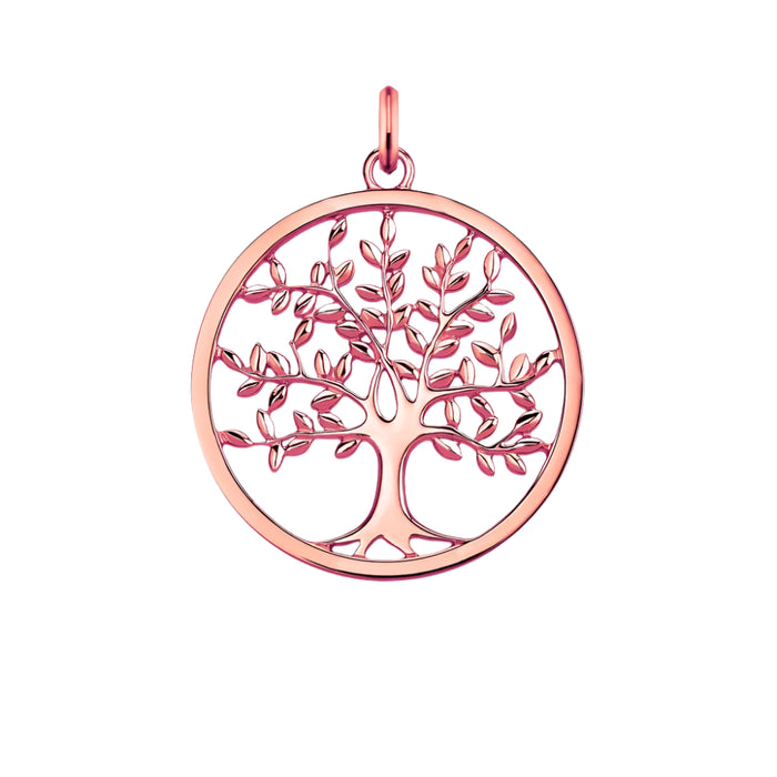 925 Sterling Silver Romantic Rose Gold Tree Pendant Jewelry For Women