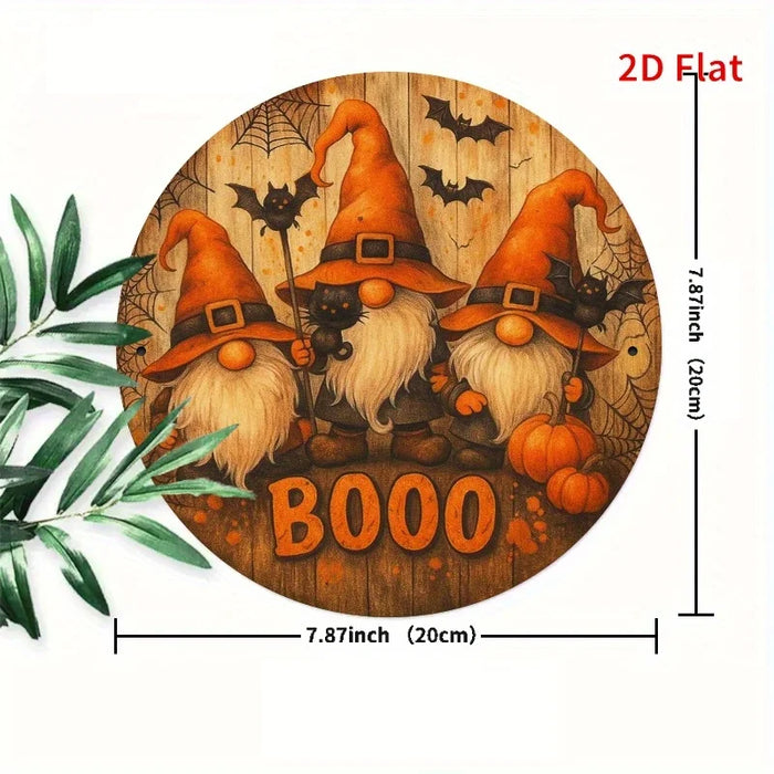 Retro Pumpkin Holiday Joy Iron Sign 2D Flat Print For Bedroom Dining Or Living Room