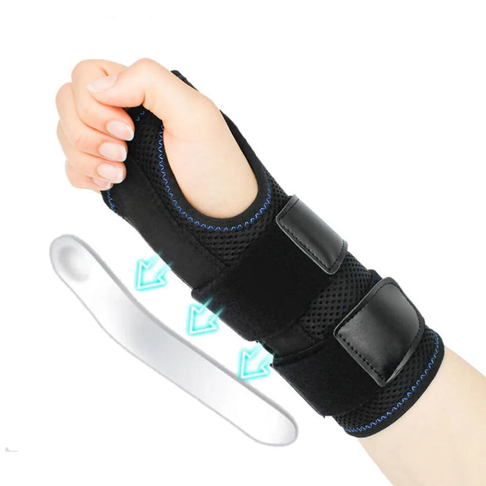 Adjustable Carpal Tunnel Wrist Brace Night Support With 3 Stays