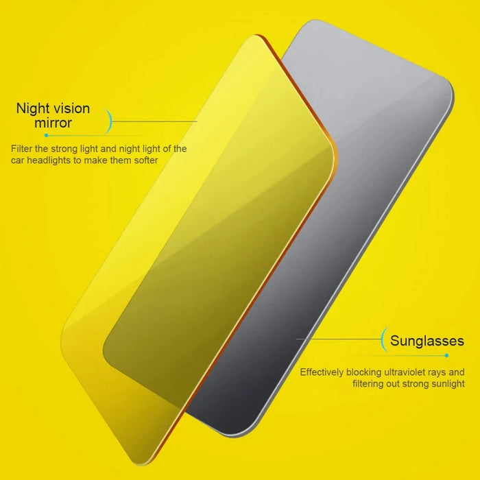 Anti-Uv Car Sun Visor Day / Night Goggles Clip-On Shield Rotatable Safe Driving