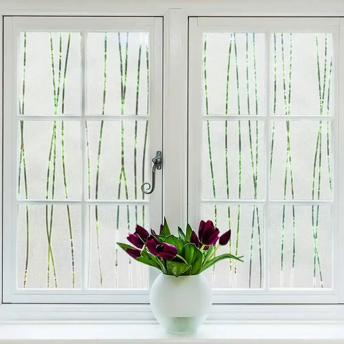 Frosted Window Film For Privacy & Decor - Non-Adhesive Heat & Uv Resistant