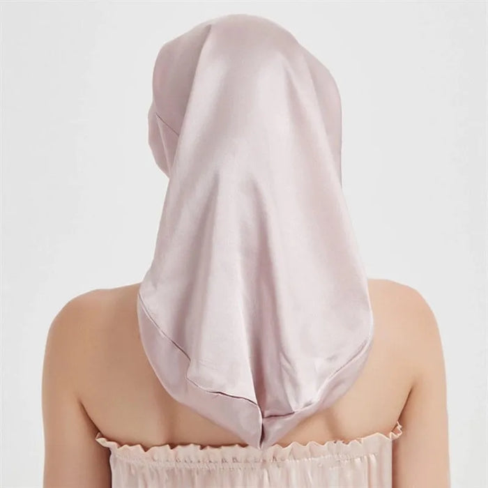 Silk Sleep Cap For Long Hair Soft Elastic Band