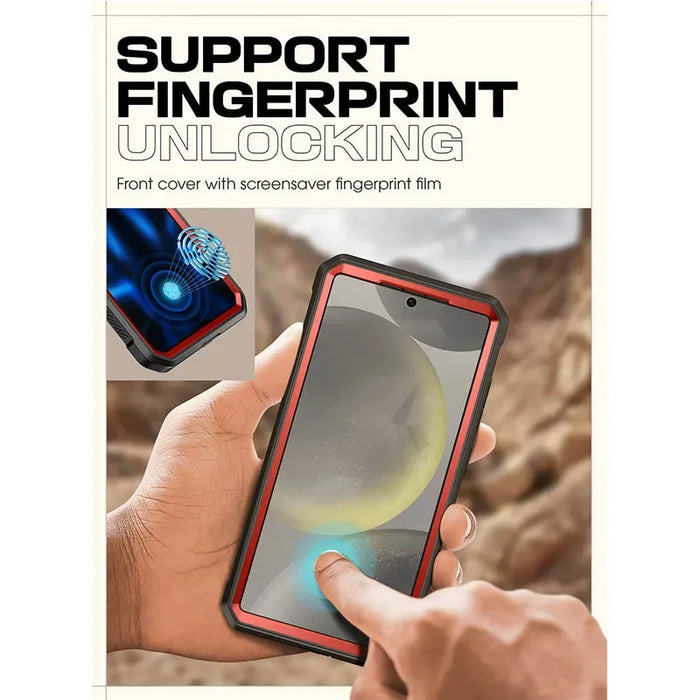 For Samsung Galaxy S25 Ub Pro Rugged Case With Built-In Screen Protector & Kickstand