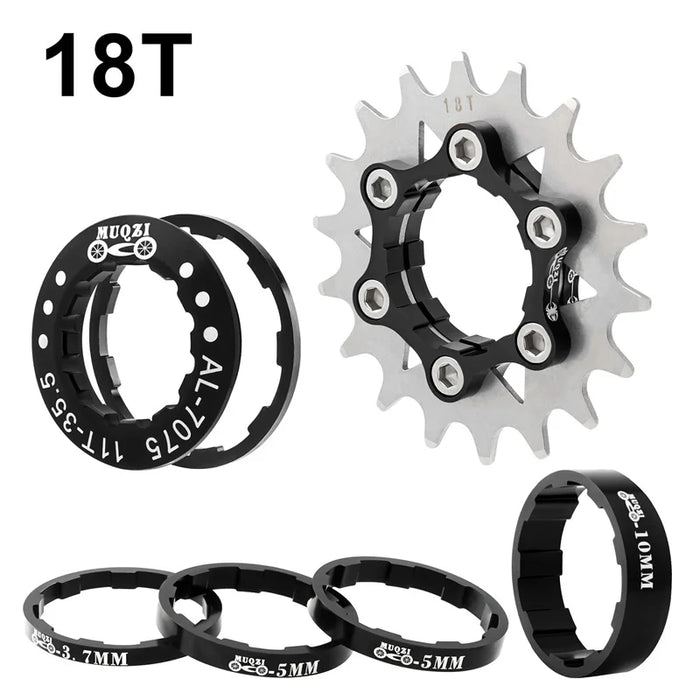 Single Speed Cassette Cog Conversion Kit 12 22T