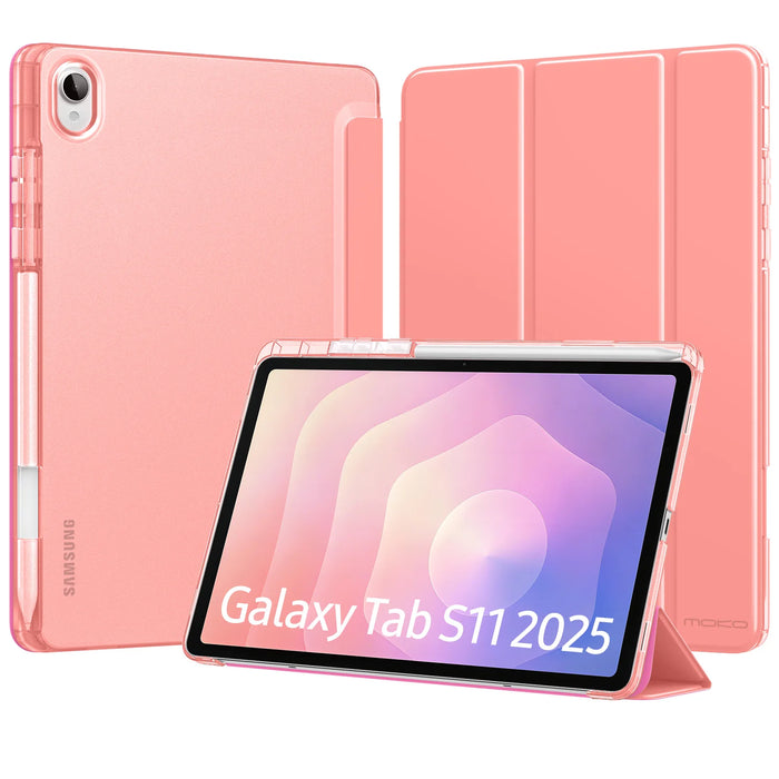 For Samsung Galaxy Tab S11 11 Inch 2025 Sm-X730 / Sm-X736B Slim Light Trifold Protective Pc Case With S Pen Holder