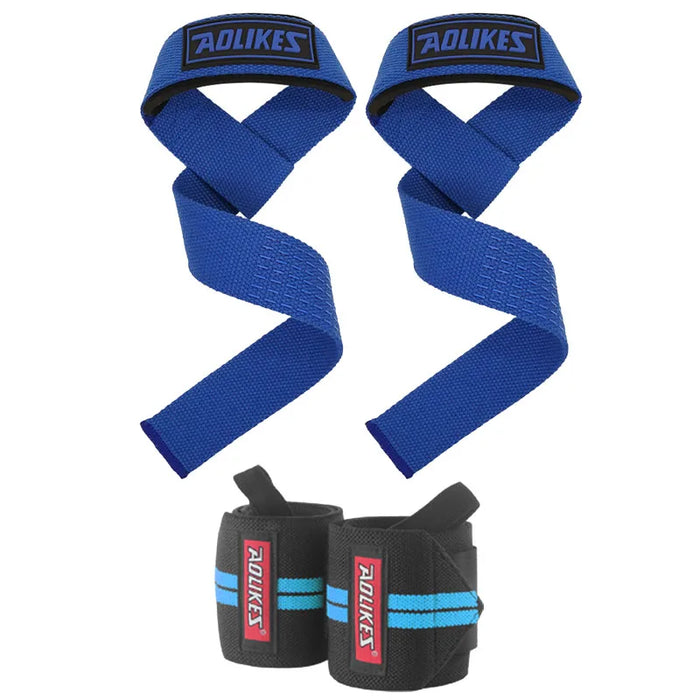 Weightlifting Wrist Wraps & Straps Silicone Grip For Men
