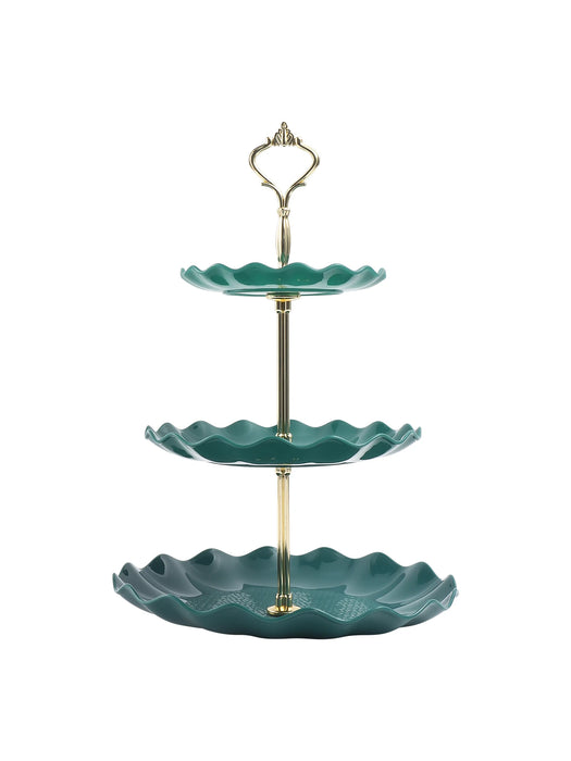 Round Double Layer Cake Stand For Weddings And Parties
