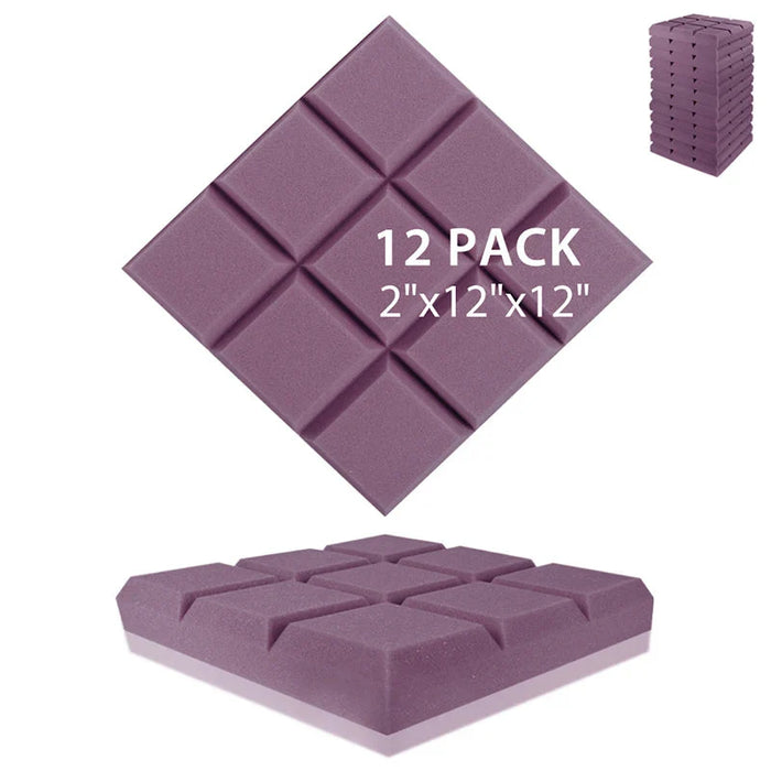 12 Pieces Acoustic Seal For Apartment Doors Soundproofing Foam Panels For Music Studios And Home Insulation