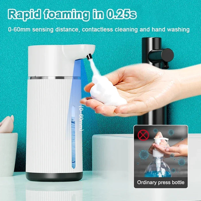 Automatic Foaming Soap Dispenser 420Ml / 500Ml Infrared Sensor Usb Rechargeable Wall Mounted Ipx6