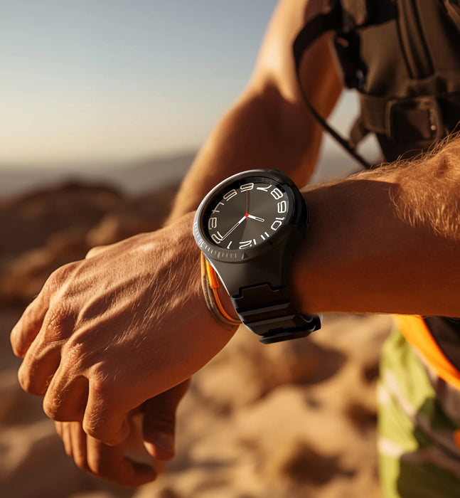 For Samsung Galaxy Watch 6 Classic 43Mm Adjustable Watch Band Rugged Grade Shockproof Uni-Body Design Case Sports Band