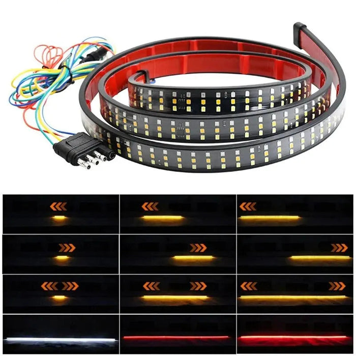 12V 48 / 60 Led Car Brake Turn Signal Light Strip For Pickup Truck Rear Tail Double Flash