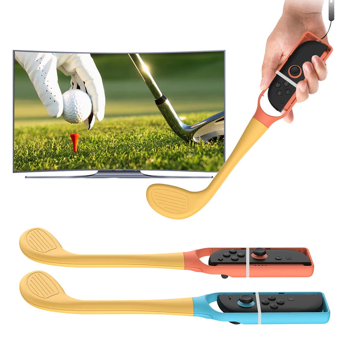 For Switch 2 Golf Culb Joy-Con Sports Golf Clubs Set Golf Clubs Lightweight Controller Grip Holder With Wrist Strap For Switch 2