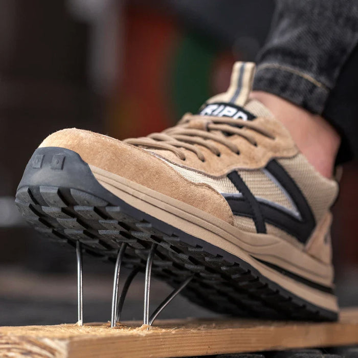 Mens Indestructible Steel Toe Work Shoes - Non Slip & Breathable