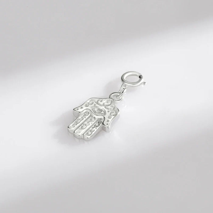 925 Sterling Silver Hamsa Pendant For Women Bracelets & Necklaces