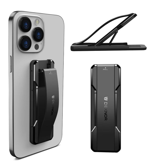 Portable Slim Grip With Telescopic Finger Kickstand 2-In-1 Cell Phone Straps Adhesive Loop Finger Holder