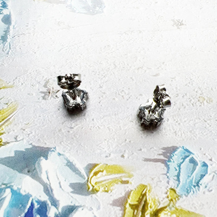 925 Sterling Silver Daisy Flower Stud Earrings Romantic Gift For Women