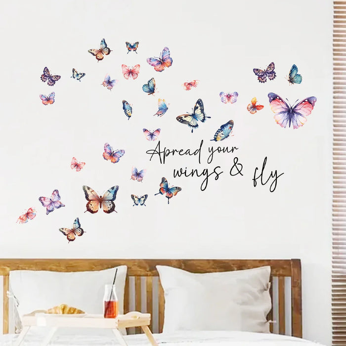 Colourful Butterfly Wall Stickers For Home Decor