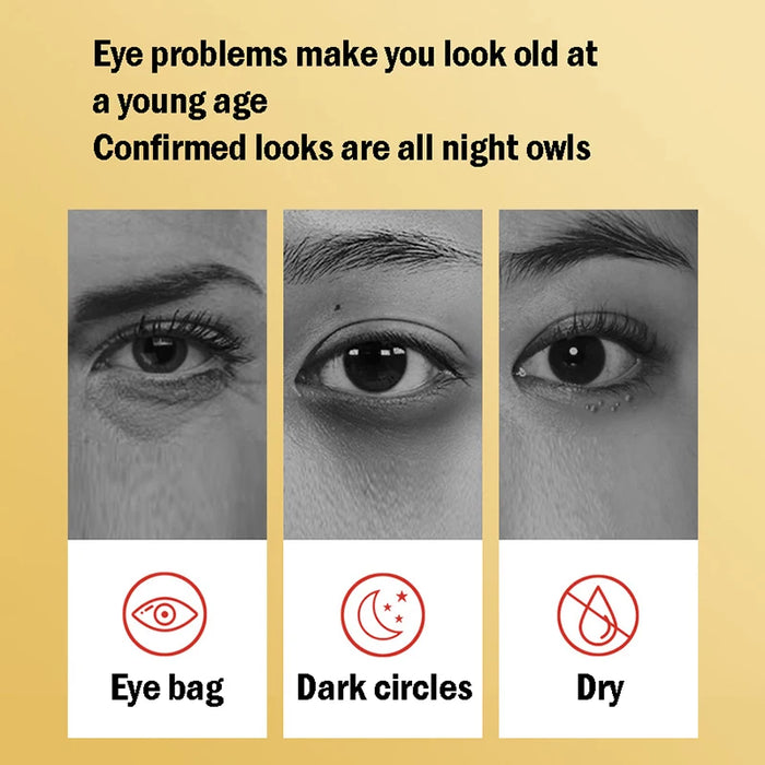 60 Piece Gold Crystal Eye Mask For Dark Circles & Bags