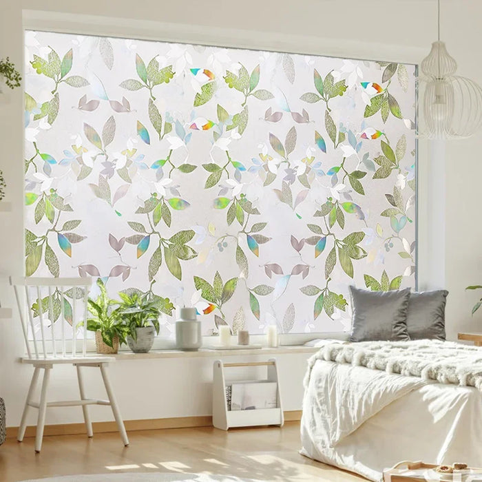 Static Window Clings - Rainbow Window Film For Glass Door - Heat & Uv Protection