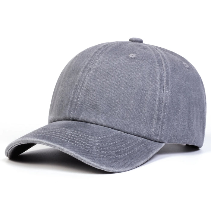 Adjustable Light Wash Baseball Cap For Outdoor Sun Protection